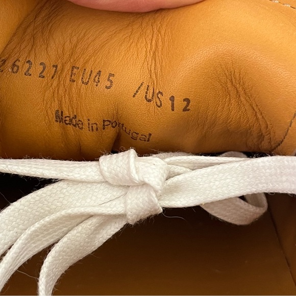 MAGNANNI Meta Low Top Leather Sneaker White/Cognac NEW - Picture 12 of 13